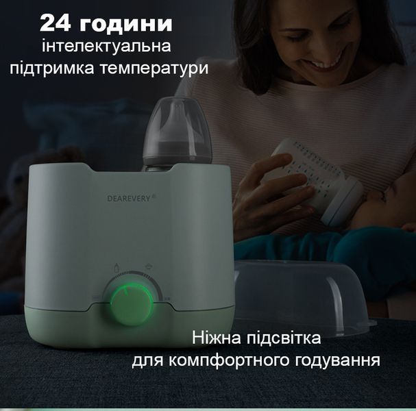 УЦЕНКА!!! Подогреватель и стерилизатор для детских бутылочек на две бутылочки, мятный 4018544-У фото