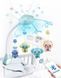 Мобиль детский на кроватку аккумуляторный с проектором NeoBaby, музыкальная детская карусель 3 в 1 для кроватки, голубой 4013549 фото 8
