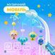 Мобиль детский на кроватку аккумуляторный с проектором NeoBaby, музыкальная детская карусель 3 в 1 для кроватки, голубой 4013549 фото 2
