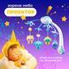 Мобиль детский на кроватку аккумуляторный с проектором NeoBaby, музыкальная детская карусель 3 в 1 для кроватки, голубой 4013549 фото 5