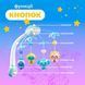 Мобиль детский на кроватку аккумуляторный с проектором NeoBaby, музыкальная детская карусель 3 в 1 для кроватки, голубой 4013549 фото 3