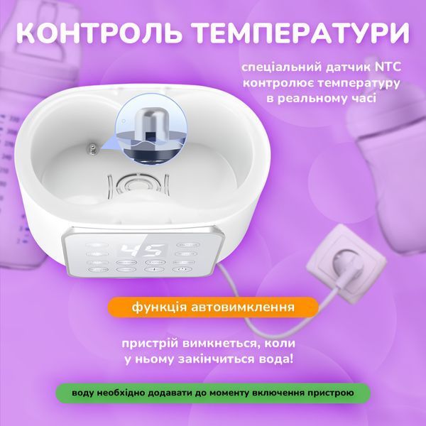 Многофункциональный подогреватель и стерилизатор детских бутылочек LELIK&trade; Nutri Care 9in1, белый 4014201 фото